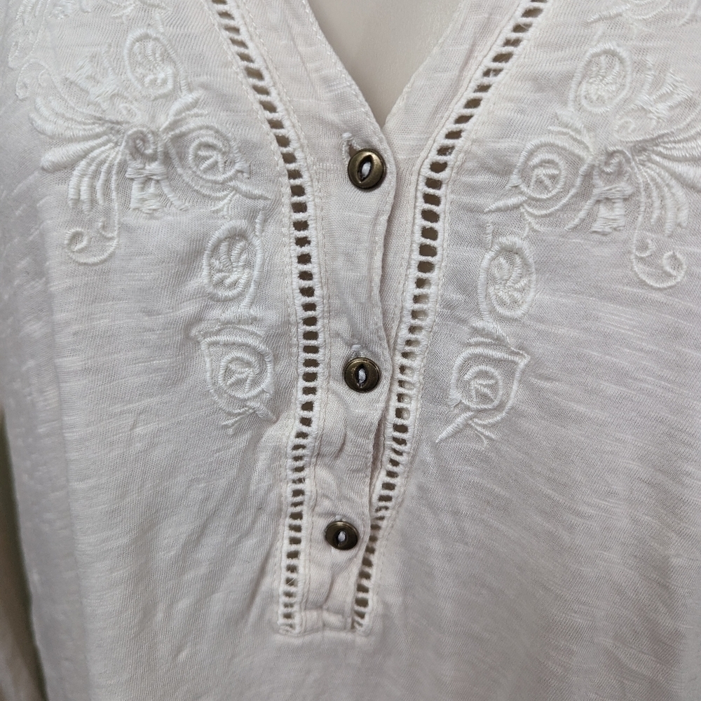 Lucky Brand Popover Tunic Top Sz S - Picture 7 of 10